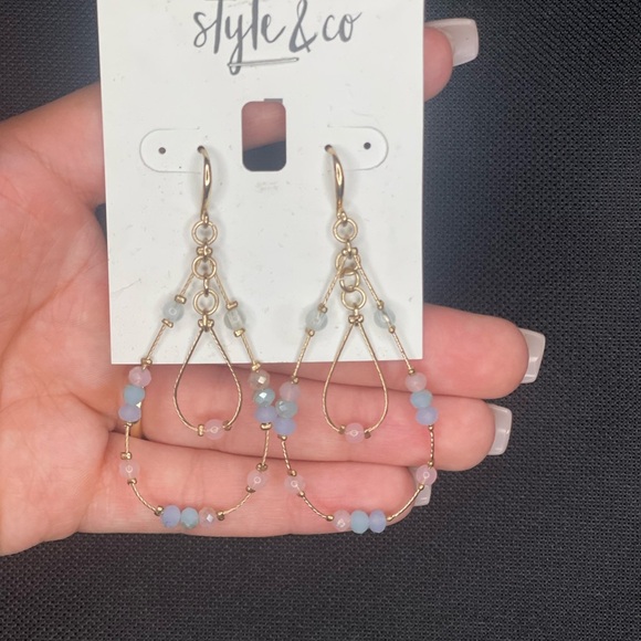 Style & Co beaded earrings - Picture 1 of 2